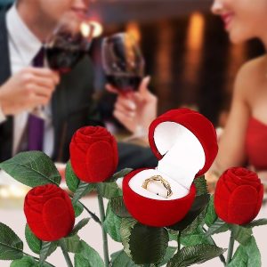 1 Fluwelen Bloemen Ring Doosje | ROSABOX