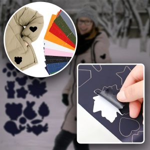 Zelfklevende textiel reparatiepleisters (8x in meerdere kleuren) | ZAKRPKA