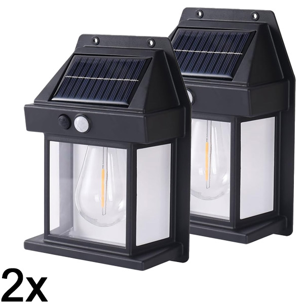 2x Zonne buitenlamp – geen bedrading nodig | FLUXLAMP